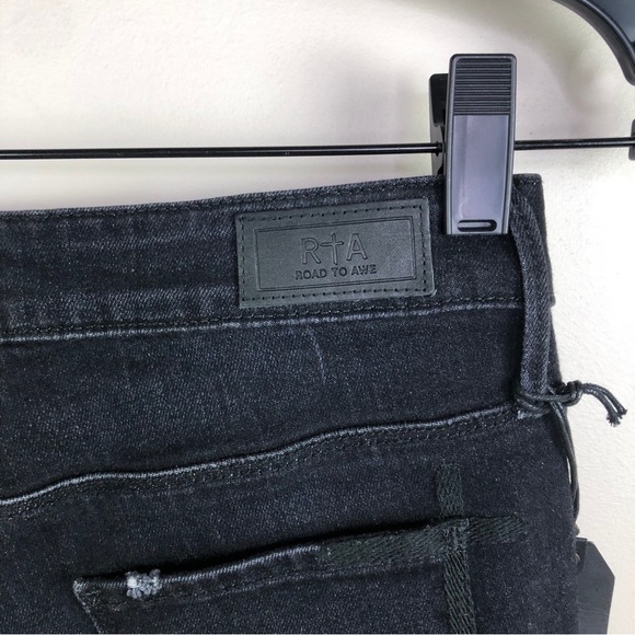 NWT RtA Road to Awe black flare jeans - Picture 7 of 12
